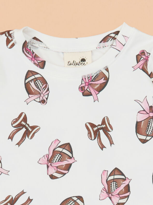 Touchdown Twirl Lounge Set Detail 2 - TULLABEE