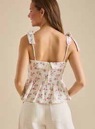 Lacee Floral Tie Top Detail 5 - TULLABEE