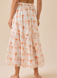 Gigi Floral Maxi Skirt Detail 5 - TULLABEE