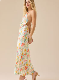 Baye Floral Halter Maxi Dress Detail 3 - TULLABEE
