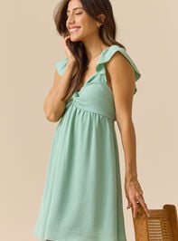 Jeanie Mini Dress Detail 2 - TULLABEE