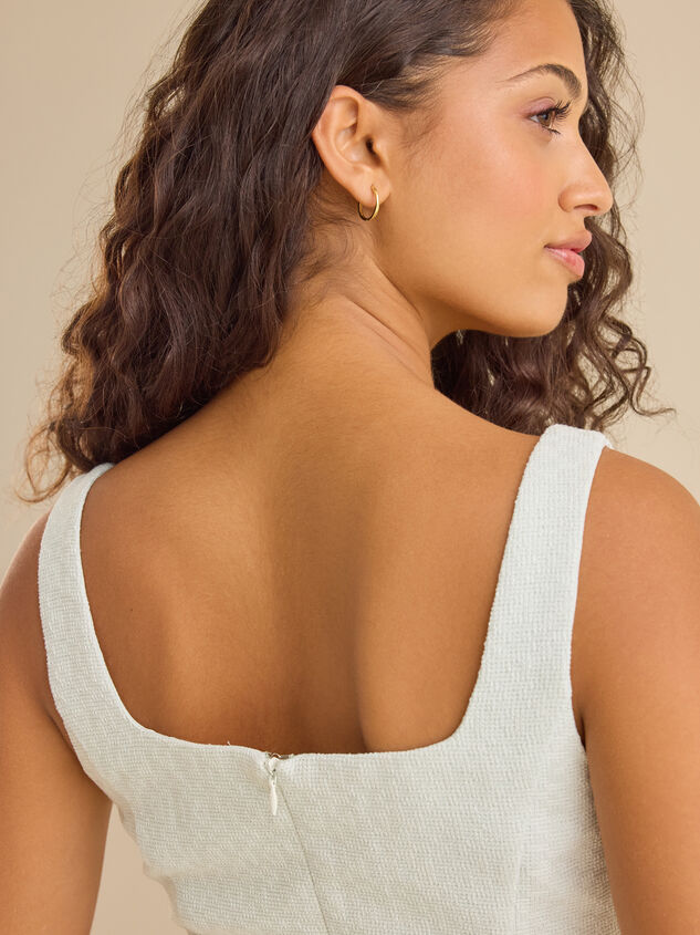 Lexi Tweed Mini Dress Detail 6 - TULLABEE