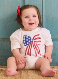 Americana Bow Romper - TULLABEE