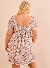 Kara Puff Sleeve Floral Dress Detail 2 - TULLABEE