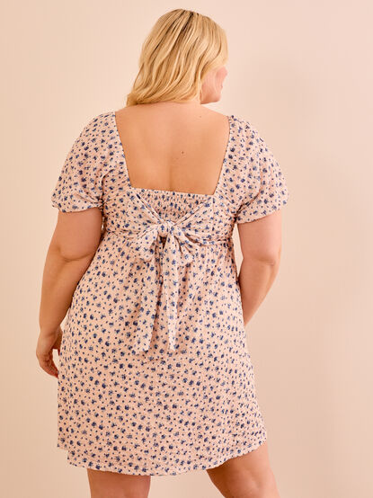 Kara Puff Sleeve Floral Dress - TULLABEE
