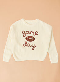 Playoff Cutie Sweater Detail 2 - TULLABEE