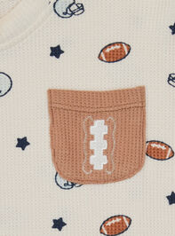 Football Star Shirt and Jogger Set Detail 3 - TULLABEE