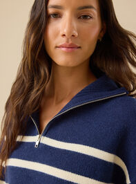 Aubrey Stripe Sweater Detail 3 - TULLABEE
