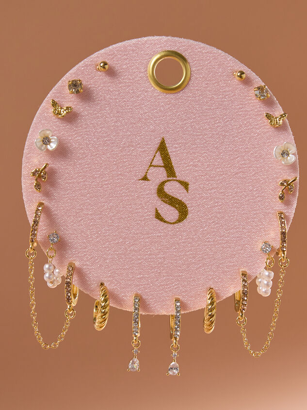 Flower 10-Pack Earring Set - TULLABEE