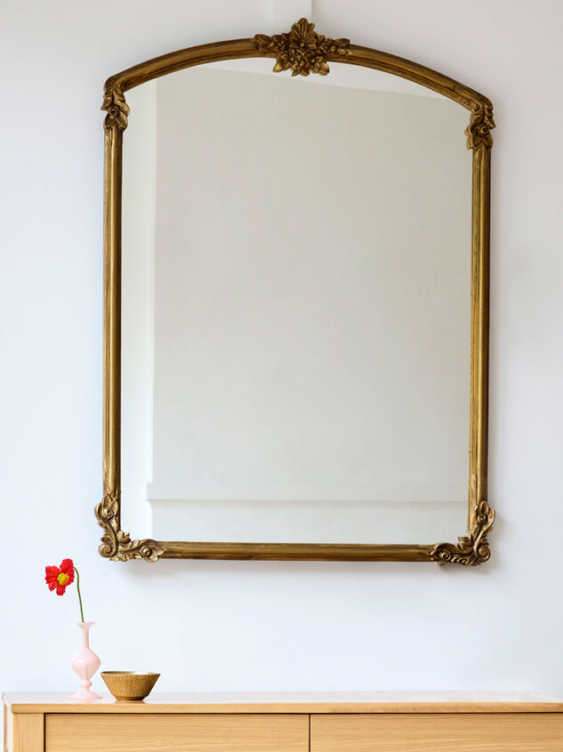 Amelie Gilded Wood Mirror Detail 2 - TULLABEE