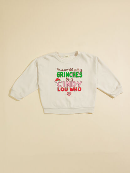 Cindy Lou Who Sweatshirt - TULLABEE