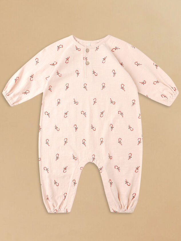 Candy Cane Henley Jumpsuit by Rylee + Cru - TULLABEE