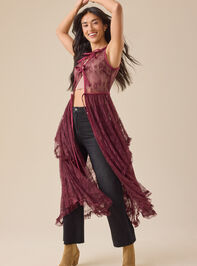 Solana Lace Ruffle Kimono Detail 5 - TULLABEE