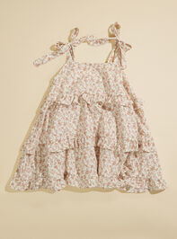 Darcy Floral Ruffle Dress Detail 2 - TULLABEE