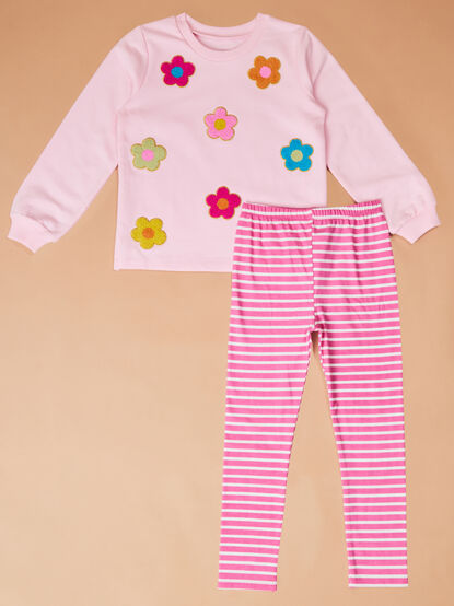 Flower Patch Top and Pant Set by Mud pie - TULLABEE