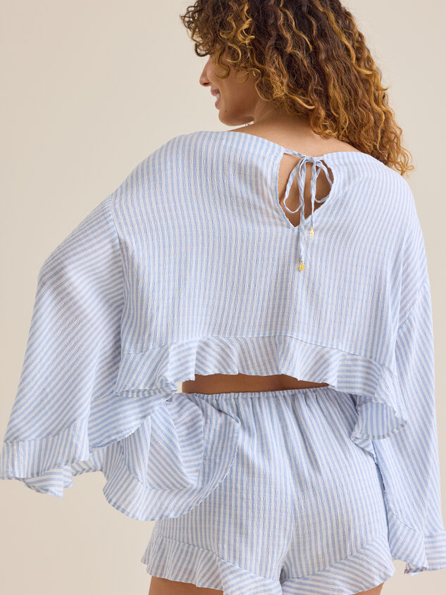 Radda Stripe Boho Top Detail 7 - TULLABEE