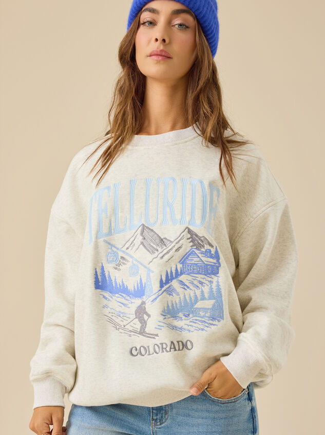 Telluride Embroidered Pullover Detail 3 - TULLABEE