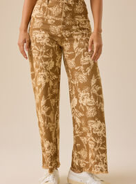 Marita Floral Straight Leg Pants Detail 3 - TULLABEE