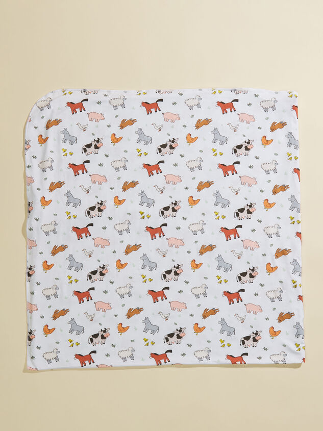 Farm Friends Swaddle Detail 2 - TULLABEE