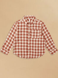 Ruston Plaid Button-Down Shirt by Rylee + Cru - TULLABEE