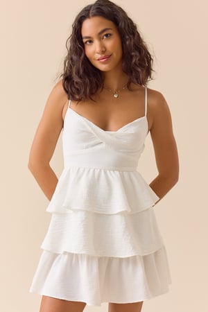 Emely Sleeveless Tie Back Dress - Altar'd State - 