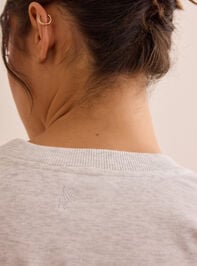 Unwind Time Embroidered Bow Pullover Detail 6 - TULLABEE