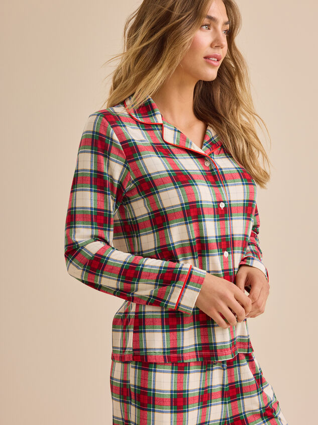 Harley Holiday Parent Pajama Set Detail 4 - TULLABEE