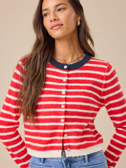 Hayden Stripe Cardigan - TULLABEE