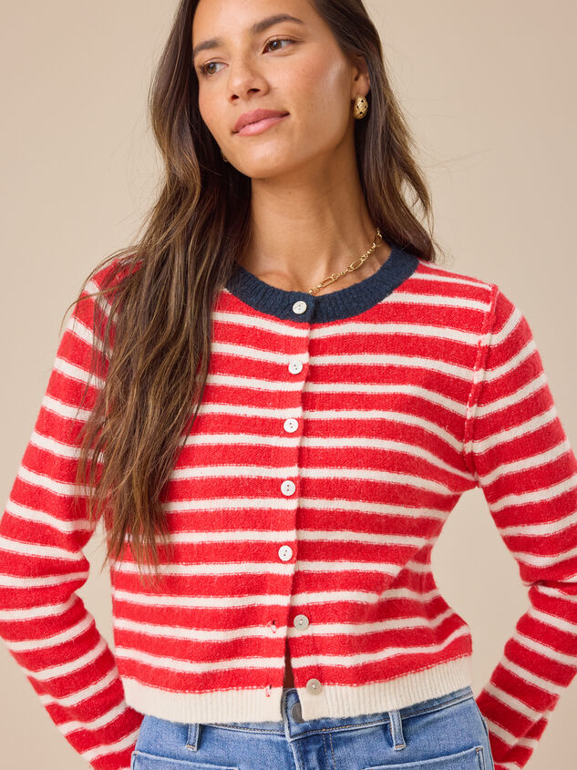 Hayden Stripe Cardigan - TULLABEE