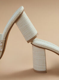 Tiara Pearl Heels Detail 4 - TULLABEE