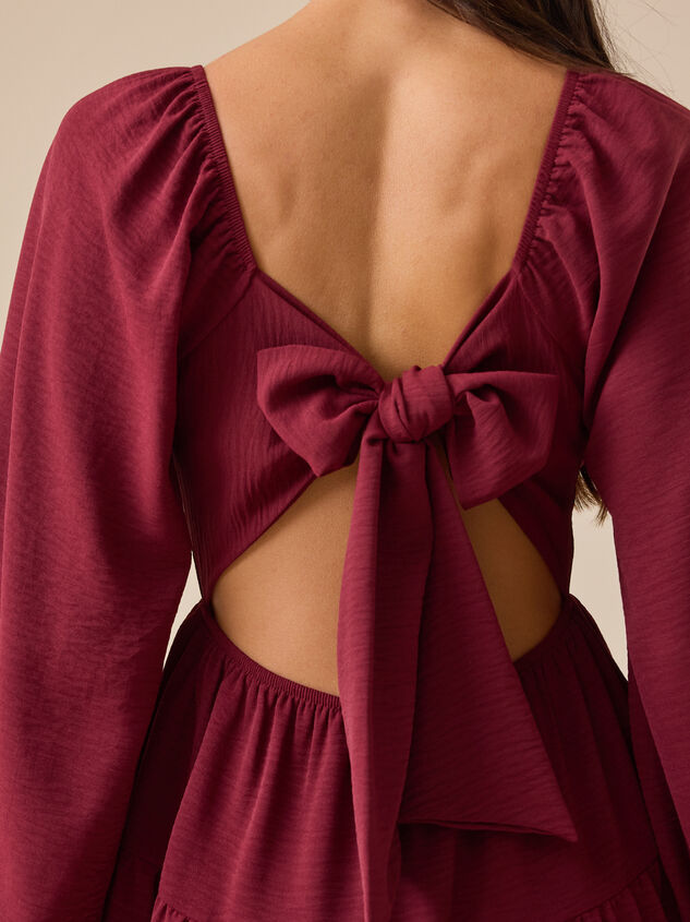 Jojo Tiered Mini Dress Detail 2 - TULLABEE