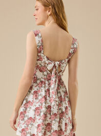 Carlee Floral Mini Dress Detail 6 - TULLABEE