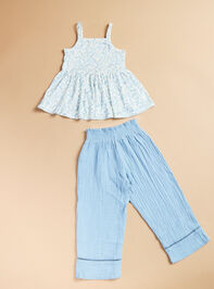 Laney Floral Tank Top and Pant Set Detail 3 - TULLABEE