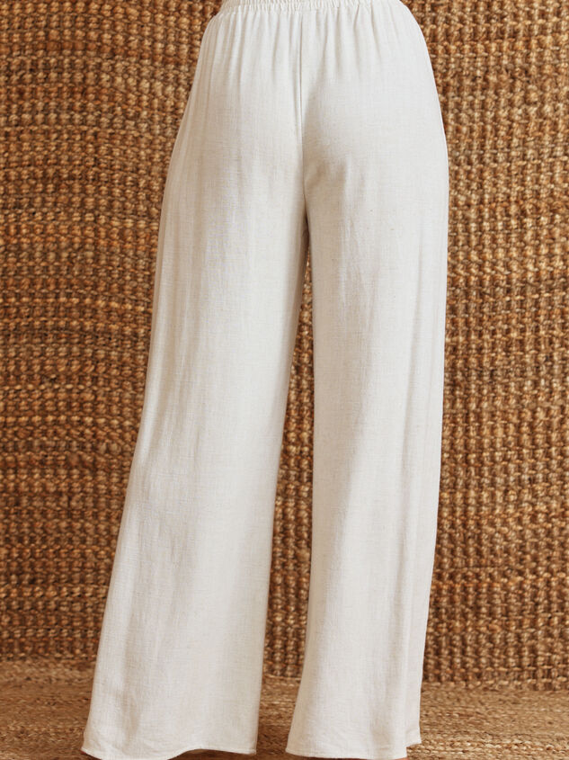 Annalise Linen Pants Detail 3 - TULLABEE