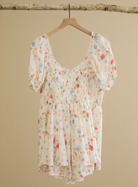 Cadence Floral Romper Detail 3 - TULLABEE