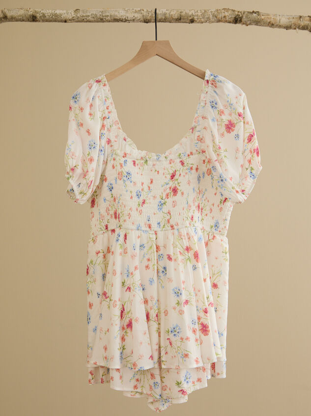 Cadence Floral Romper Detail 3 - TULLABEE