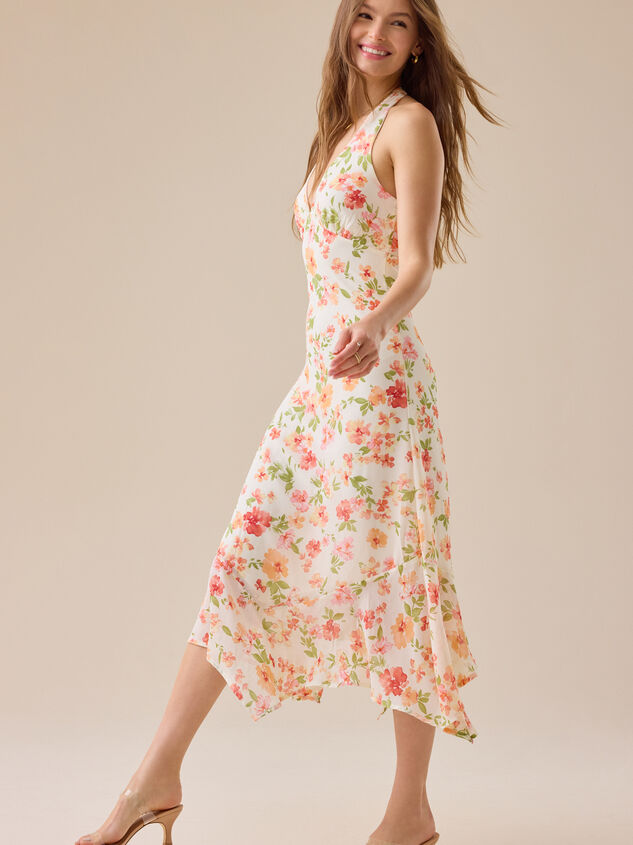 Georgia Floral Maxi Dress Detail 3 - TULLABEE