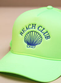 Beach Club Trucker Hat Detail 2 - TULLABEE