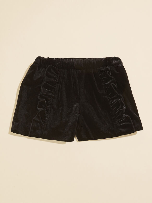 Paisley Velvet Ruffle Shorts by Vignette - TULLABEE