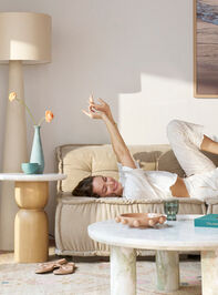 Elsie Boucle Floor Lamp Detail 2 - TULLABEE