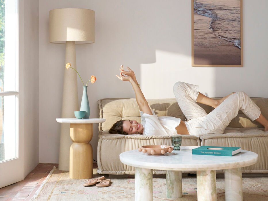 Elsie Boucle Floor Lamp - TULLABEE - 