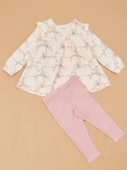 Antoinet Floral Top With Pant - TULLABEE