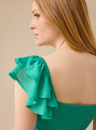 Lainey Double Layered Romper Detail 6 - TULLABEE