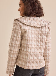 Effie Quilted Collar Jacket Detail 5 - TULLABEE