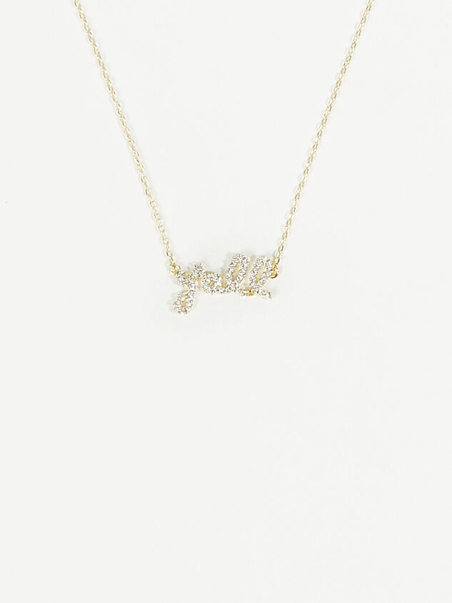 18k Gold Y'all Necklace - TULLABEE