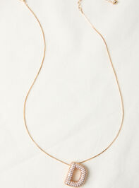 18K Gold Monogram Charm Necklace - D - TULLABEE