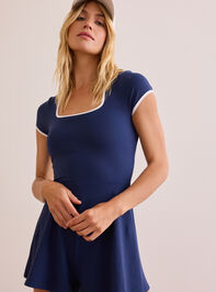 Stride Strong Open Back Romper Detail 2 - TULLABEE