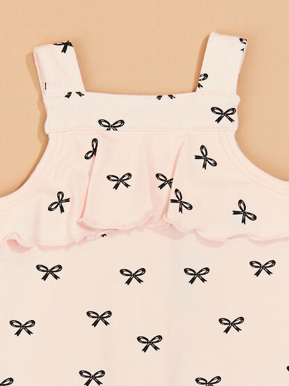 Kaleigh Bow Overalls - TULLABEE
