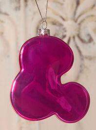 Pink B Christmas Ornament Detail 2 - TULLABEE