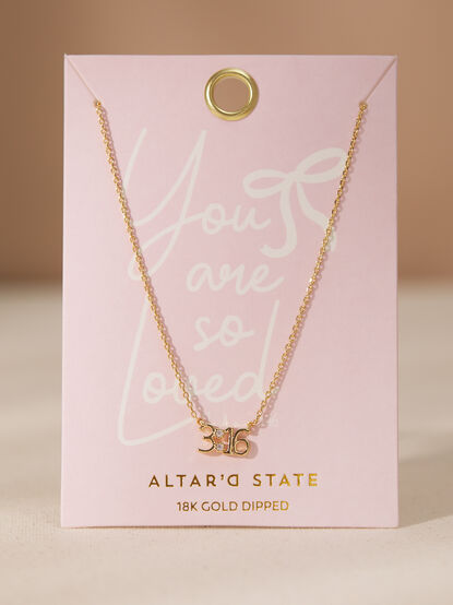 So Loved John 3:16 Necklace - TULLABEE